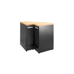 JLS3 CABINET D'ANGLE SIMPLE AVEC PLAN DE TRAVAIL EN BOIS NOIR - JETline - Facom France | JLS3-MBSCSWBS