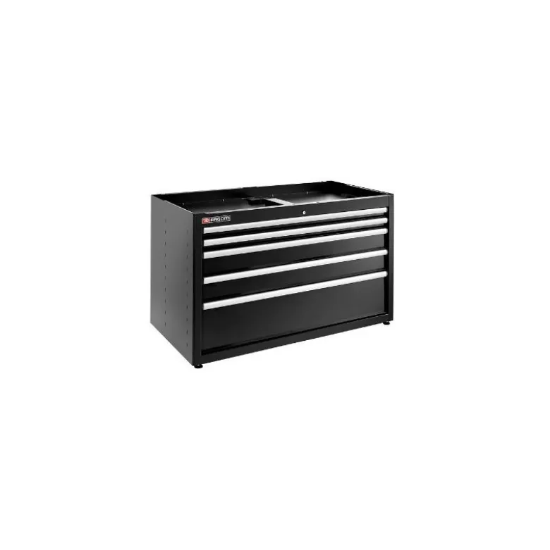 JLS3 MEUBLE BAS DOUBLE A 5 TIROIRS NOIR - JETline - Facom France | JLS3-MBD5TBS