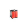 JLS3 MEUBLE BAS SIMPLE A PORTES PLEINES ROUGE - JETline - Facom France | JLS3-MBSPP