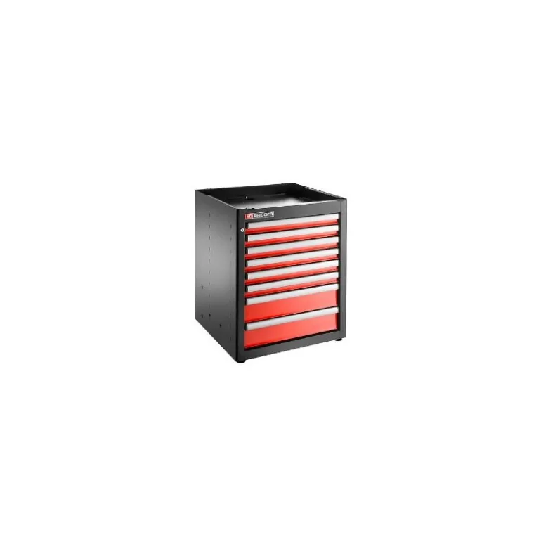 JLS3 MEUBLE BAS SIMPLE A 8 TIROIRS ROUGE - JETline - Facom France | JLS3-MBS8T