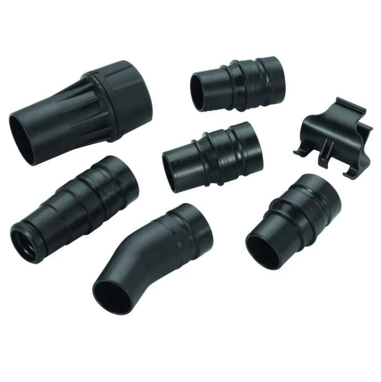 Kit complet de connexions d'aspiration Dewalt contient 1x DWV9000, 3x DWV9130, 1x DWV9150, 1x DWV9120, 1x D279058CL | DWV9220