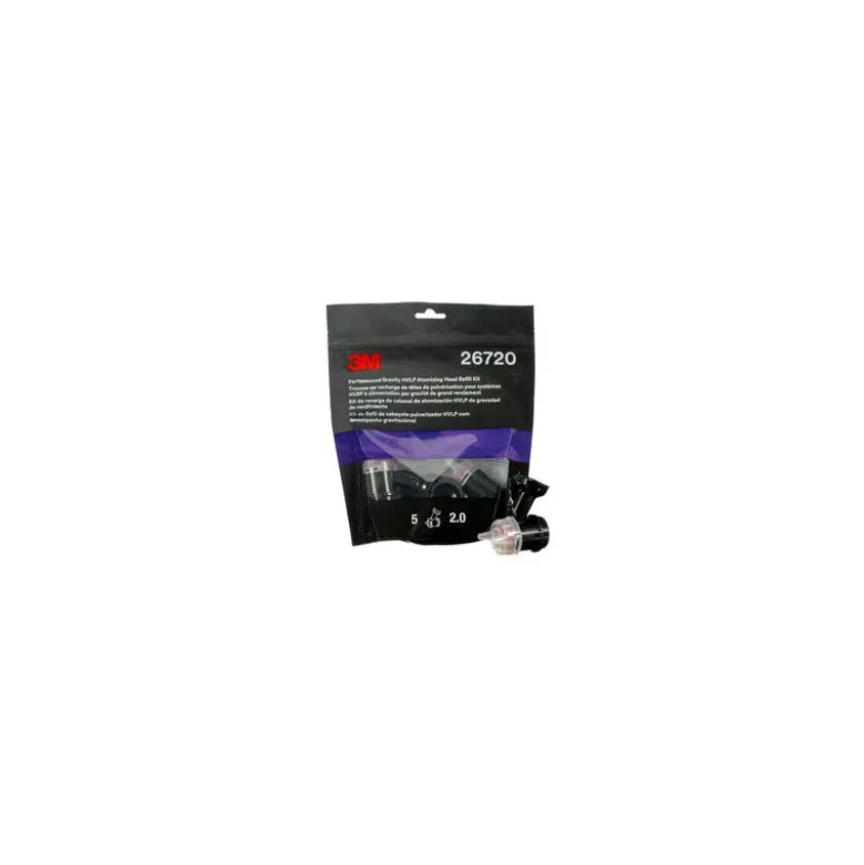 Kit de recharge de buses de pulvérisation HVLP par gravité, 26720, Rouge, 2.0, 5 buses par pack 7100205982 | 3M