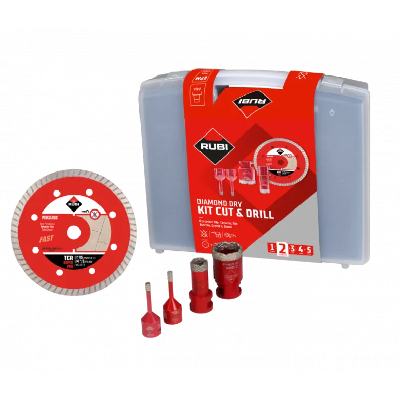 KIT Disque TCR et Trépans DRYGRES - RUBI | 68923
