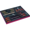 Kit d'outils clés à molette/outils de frappe/limes/pinces, module mousse 3/3 Fit&Go - 22 pcs - Bahco | FF1A5010