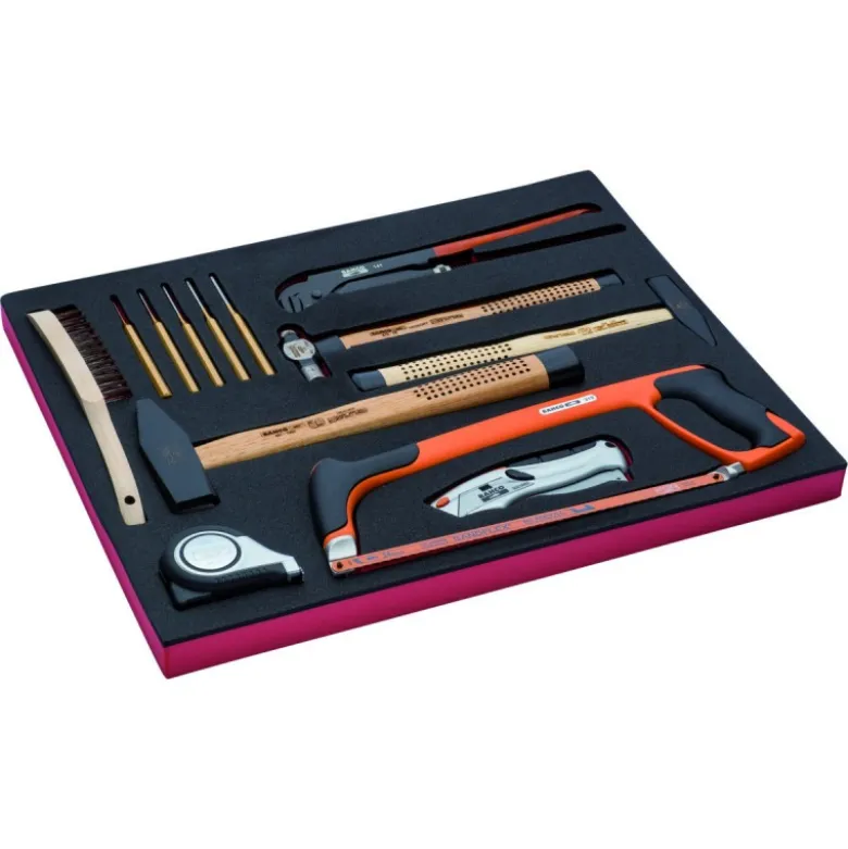 Kit d'outils de mesure et de frappe, module mousse 3/3 Fit&Go - 13 pcs - Bahco | FF1A5012