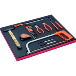 Kit d'outils pince/frappe/mesure, module mousse 3/3 Fit&Go - 18 pcs - Bahco | FF1A03