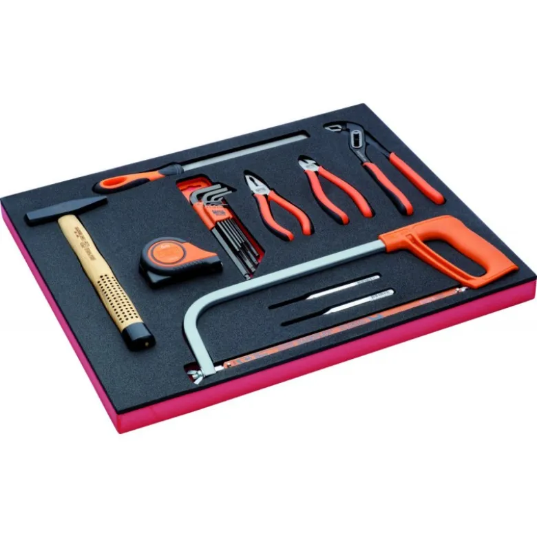 Kit d'outils pince/frappe/mesure, module mousse 3/3 Fit&Go - 18 pcs - Bahco | FF1A03