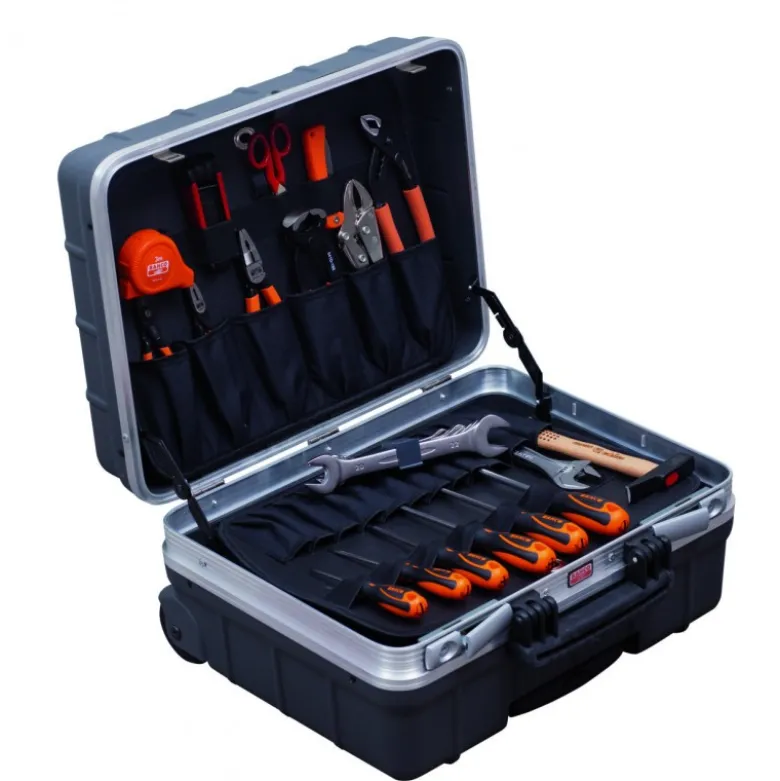 Kits d'outils pour maintenance générale dans mallette rigide sur roulettes - 32 pcs - Bahco | 984010320