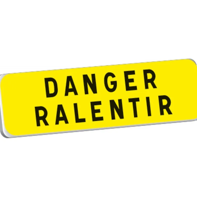 KM9 T1 900 JAUNE DANGER RALENTIR TALIAPLAST | 525214