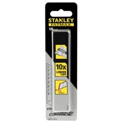 Lames de cutter Fatmax 18 mm au carbure de Tungstene - carte 10 lames - STANLEY | STHT2-11818