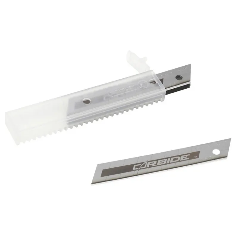 Lames de cutter Fatmax 18 mm au carbure de Tungstene - carte 10 lames - STANLEY | STHT2-11818