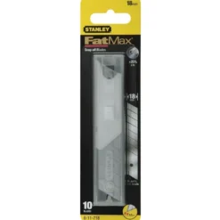 LAMES DE CUTTERS 18MM - CARTE 10 LAMES - STANLEY FATMAX 2-11-718