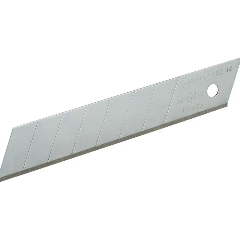 LAMES DE CUTTERS 18MM - CARTE 10 LAMES - STANLEY FATMAX 2-11-718