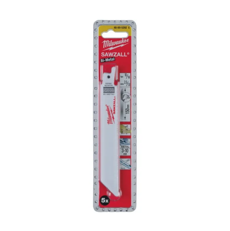 LAMES SCIES SABRE 200MM - LOT DE 5 Milwaukee | 48005093