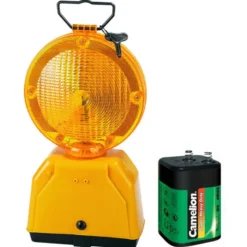 LAMPE DE CHANTIER AVEC PILE CLIGNOTE DANS LE NOIR - GISS | 862388