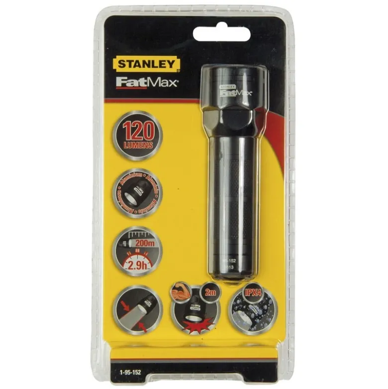 LAMPE TORCHE ALUMINIUM - 120 LUMENS - STANLEY FATMAX 1-95-152