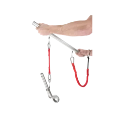 Longe 1,2 m Attache poignet et mousqueton 80mm en inox à vis (SLS) Facom | LAN-WRT1.2