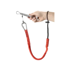 Longe 1,2 m Attache poignet et mousqueton 80mm en inox à vis (SLS) Facom | LAN-WRT1.2