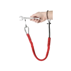 Longe 1,2 m Attache poignet et mousqueton 80mm en inox à vis (SLS) Facom | LAN-WRT1.2