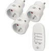 Lot de 3 mini prises télécommandées avec télécommande RC CE2 3001 - Brennenstuhl | 1507071