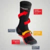 Lot de 3 paires de chaussettes de travail longues - FACOM | FX/1/CHS/X3/RED