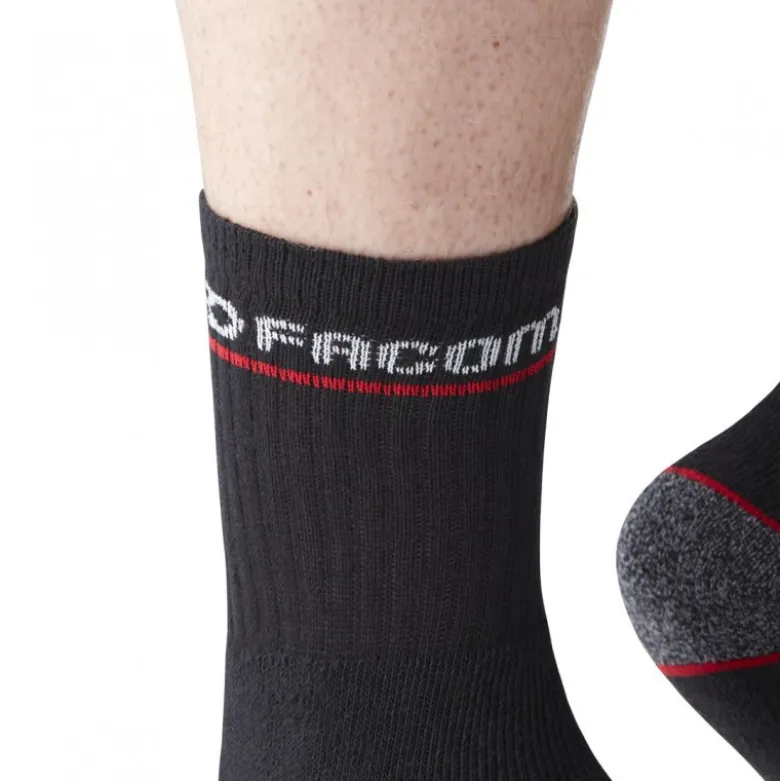 Lot de 3 paires de chaussettes de travail longues - FACOM | FX/1/CHS/X3/RED