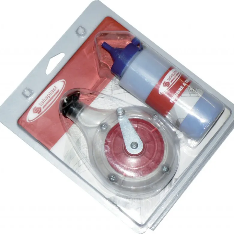 LOT TRACAGE CORDEAU + POUDRE A TRACER BLEUE 140G TALIAPLAST | 400087