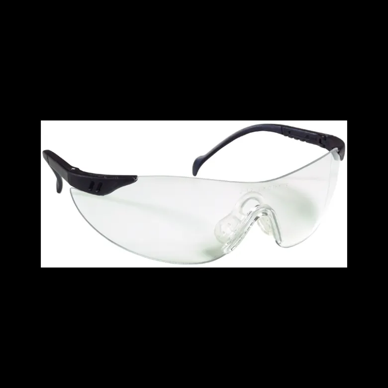 Lunette de sécurité - branches STYLUX bleu marine - oculaire incolore - LUX OPTICAL | 60510