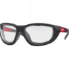 LUNETTES DE SÉCURITÉ CLAIRES - HAUTE PERFORMANCE JOINT AMOVIBLE - ANTI-BUEE & ANTI-RAYURE - Milwaukee | 4932471885