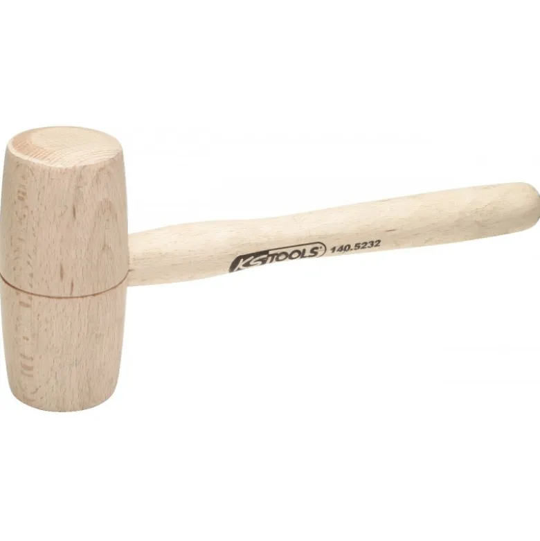 Maillet bois 100g - tête Ø40mm - avec manche frêne galbé KS Tools | 140.5231