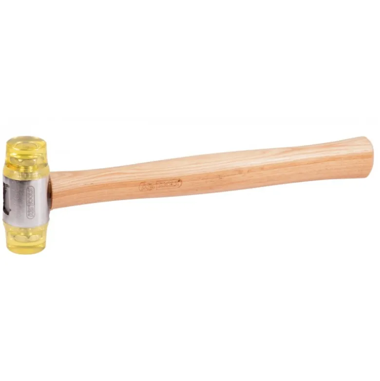 Maillet à embout plastique 340g - tête Ø 35mm - avec manche frêne galbé KS Tools | 140.5202