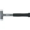 Maillet à embouts plastiques anti rebonds, manche acier, L, 335 mm, Ø 60 mm KS Tools | 140.5277