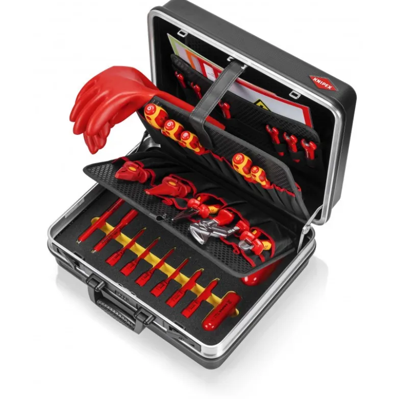 Mallette à outils "Basic" E-Mobilité - Coque en ABS résistant - 41 compartiments - KNIPEX | 002105EV
