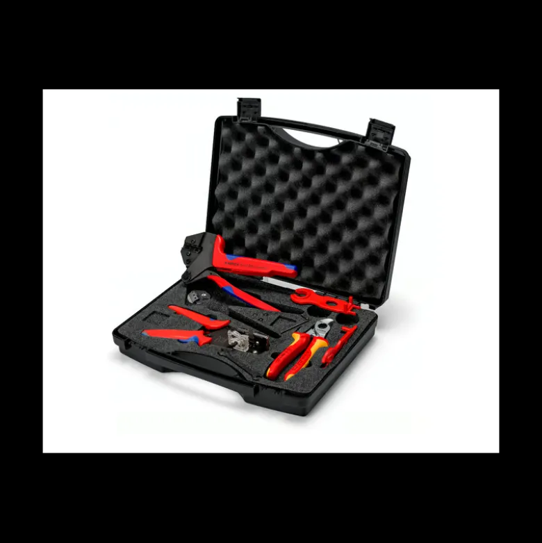 Mallette à outils photovoltaïques MC4 pour coupe, dénudage et sertissage - KNIPEX | 979104V01