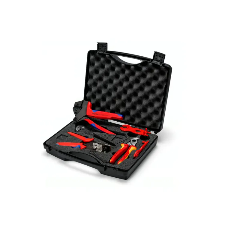 Mallette à outils photovoltaïques MC4 pour coupe, dénudage et sertissage - KNIPEX | 979104V02