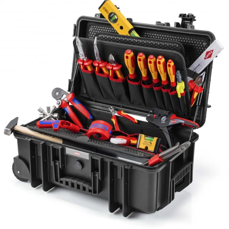 Mallette à outils "Robust26 Move" Électricien - Antichoc - Etanche poussière/eau - KNIPEX | 002133E