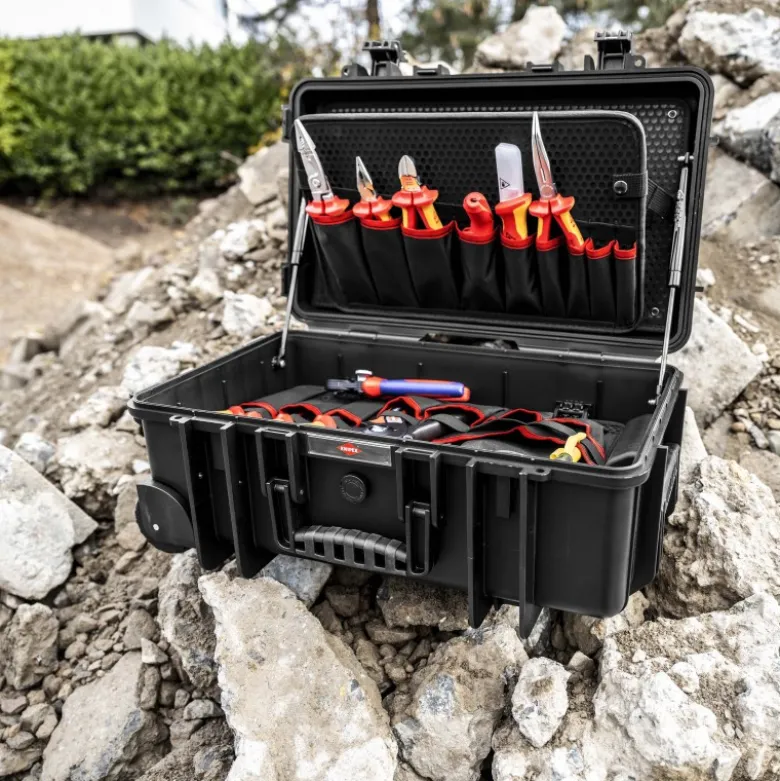 Mallette à outils "Robust26 Move" Électricien - Antichoc - Etanche poussière/eau - KNIPEX | 002133E