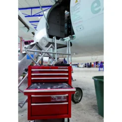 Mallettes 31 L rigides à usage intensif et pourvues de roulettes - Bahco | 4750RCHDW01RED