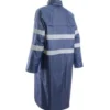 Manteau de pluie - RAINET COAT - 100% Polyester enduit PVC souple 200g/m2 + Bandes - Marine - COVERGUARD | 5RAC120