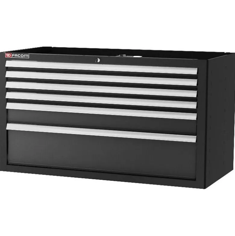 Meuble bas Jetline 6 tiroirs extra large noir - FACOM FRANCE | JLS2-MBD6TBS
