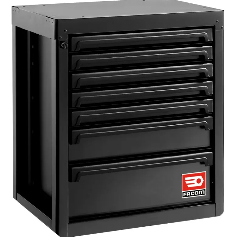 Meuble bas 7 Tiroirs noir - RWS2 - FACOM | RWS2-MBS7TBS