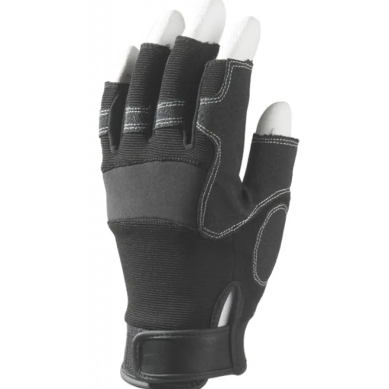 Mitaine EUROSTRONG 990, 5 doigts ouvert synth.noir, renfort paume - COVERGUARD | MO990