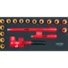 Module de douilles et accessoires isolés 1000V, 18 pièces - KS Tools | 713.2018