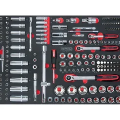 Module de douilles et accessoires 1/4" - 3/8" - 1/2", 175 pièces" - KS Tools | 711.1011