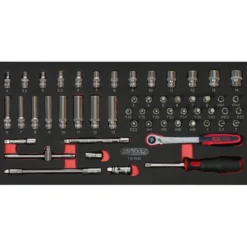 Module de douilles et accessoires ULTIMATE 1/4", 54 pièces - KS Tools | 713.1020