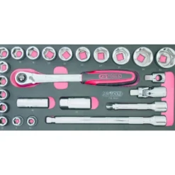 Module de douilles et accessoires ULTIMATE 1/2", 24 pièces - KS Tools | 713.1024