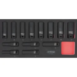 Module de douilles longues à chocs 1/2", 13 pièces - KS Tools | 713.1030