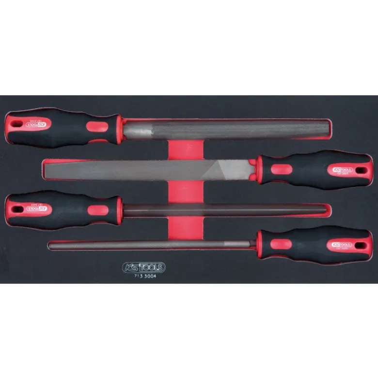 Module de limes demi-douces, 4 pièces - KS Tools | 713.3004