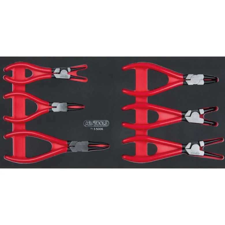 Module de 6 pinces à Circlips - KS Tools | 713.5006