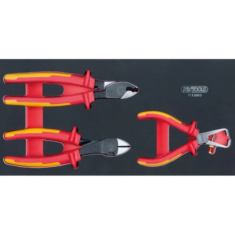 Module de 3 pinces isolées 1000V ERGOTORQUE - KS Tools | 713.0003